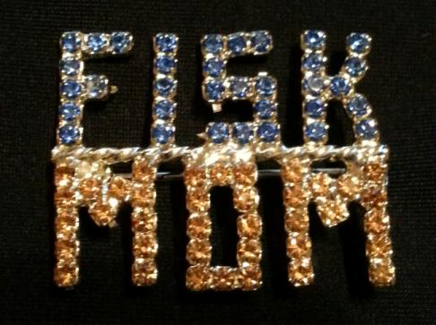 FISK Swarovski Crystal FISK MOM Pin - Medium - CO